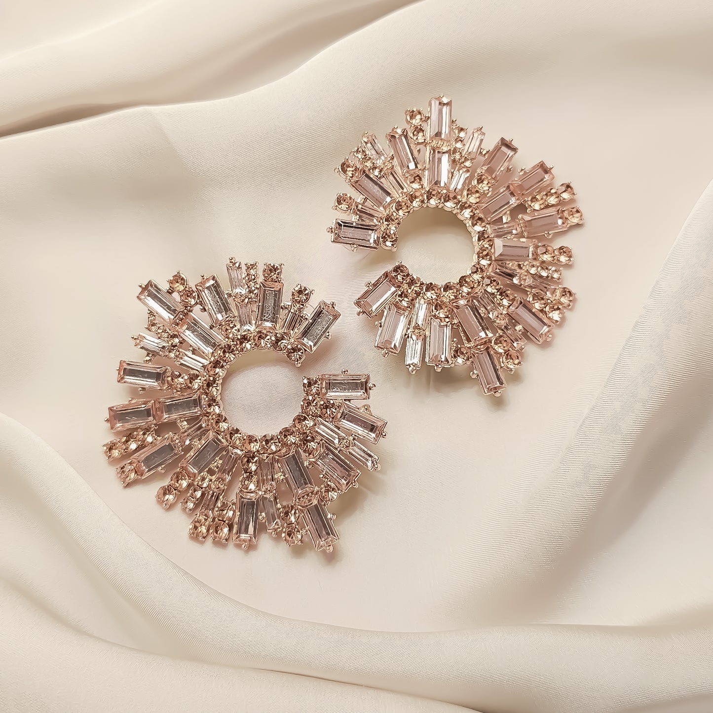 Star Burst RhineStone Earrings