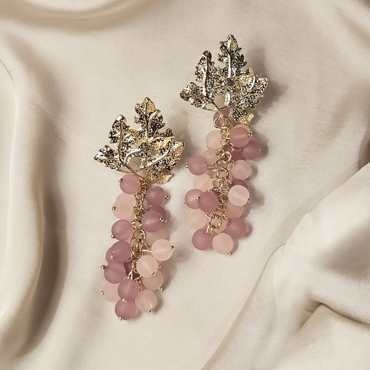 Vintage Crystal Leaf Luxury Earrings