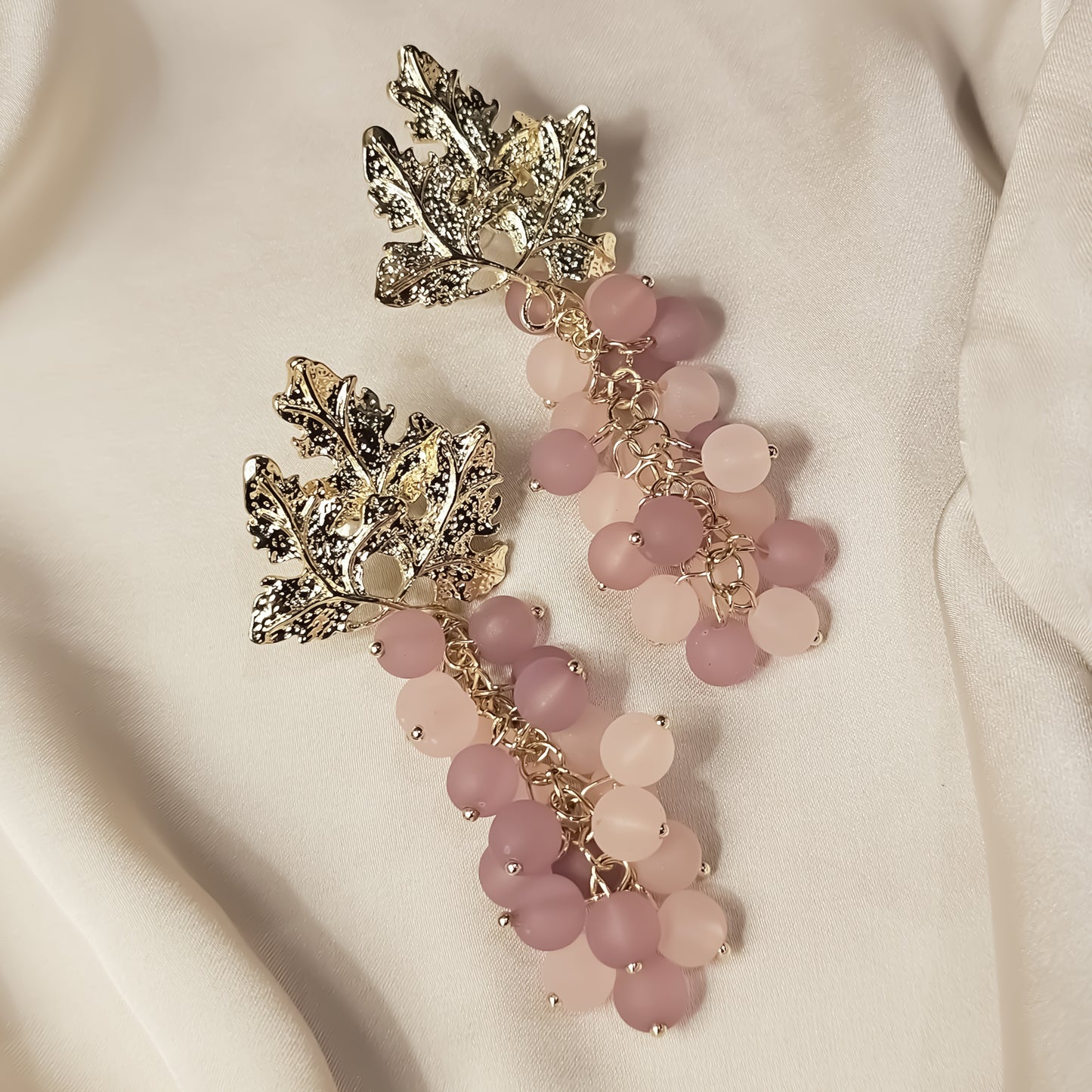 Vintage Crystal Leaf Luxury Earrings