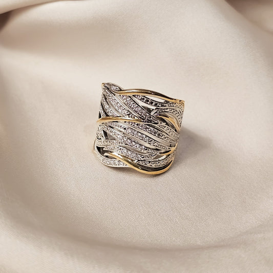 Earthbound - trading - co - leaves - rings - FAH Jewelry