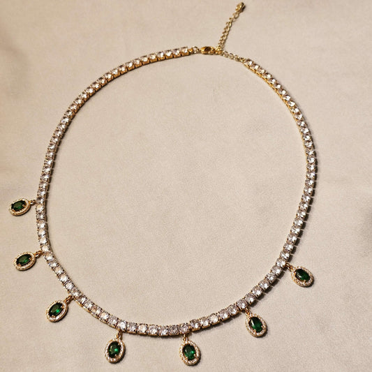 Elegant Emerlad Drop (Gold Plated) - FAH Jewelry