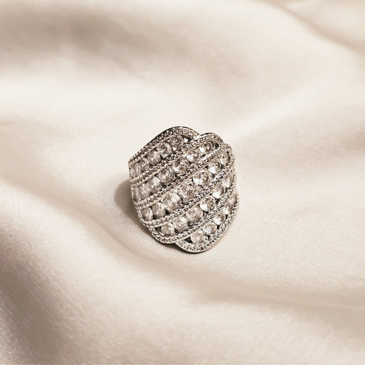 Eternal Halo Infinite Gleam Zircon Ring - FAH Jewelry