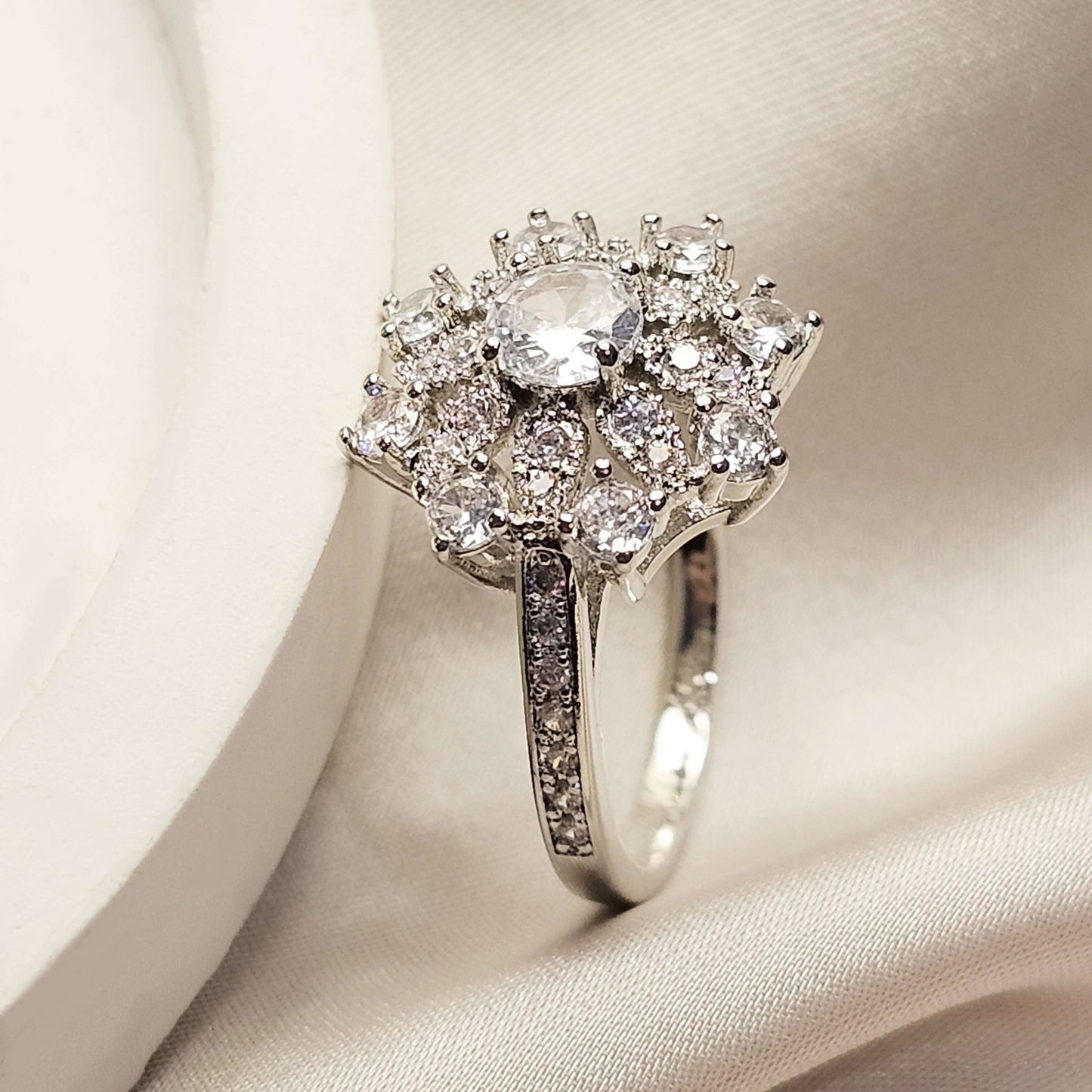 Exquisite Promise Silver Plated Ring - FAH Jewelry