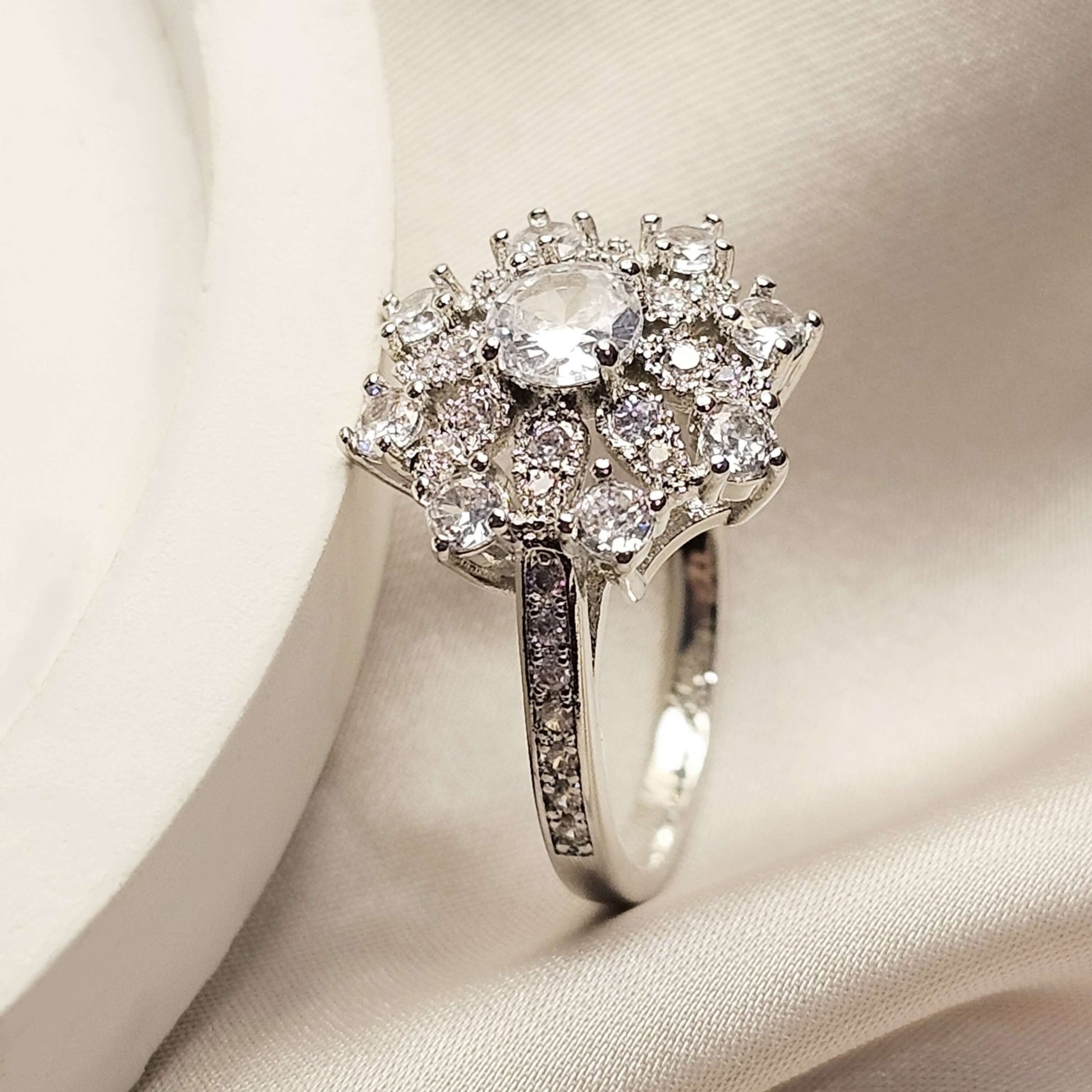 Exquisite Promise Silver Plated Ring - FAH Jewelry