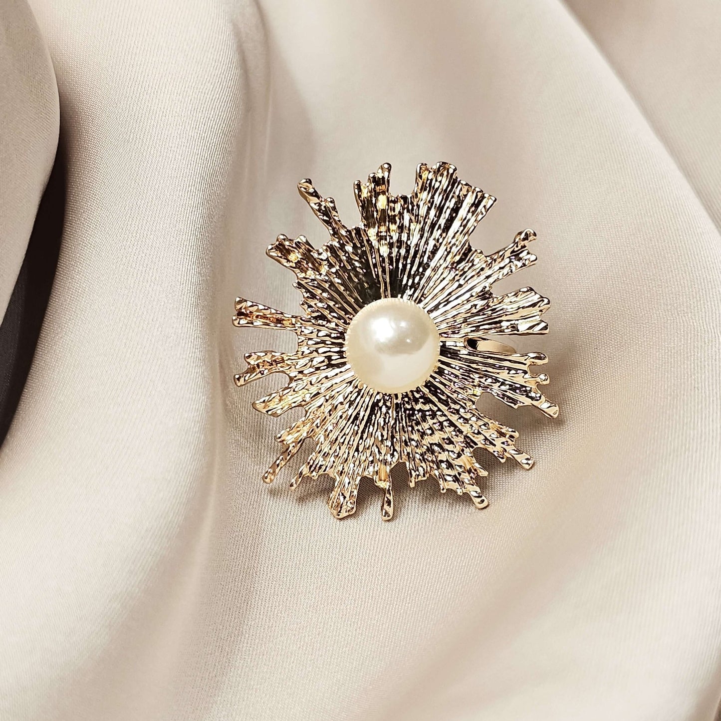 Faux Pearl Decor Ring - FAH Jewelry