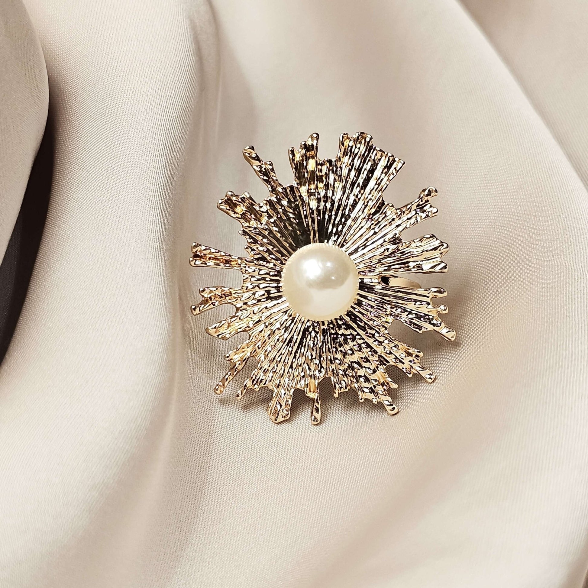 Faux Pearl Decor Ring - FAH Jewelry