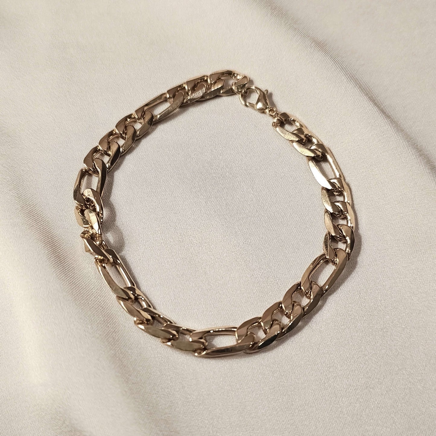 Gold Plated Adjustable Stainless Steel Bracelet - FAH Jewelry