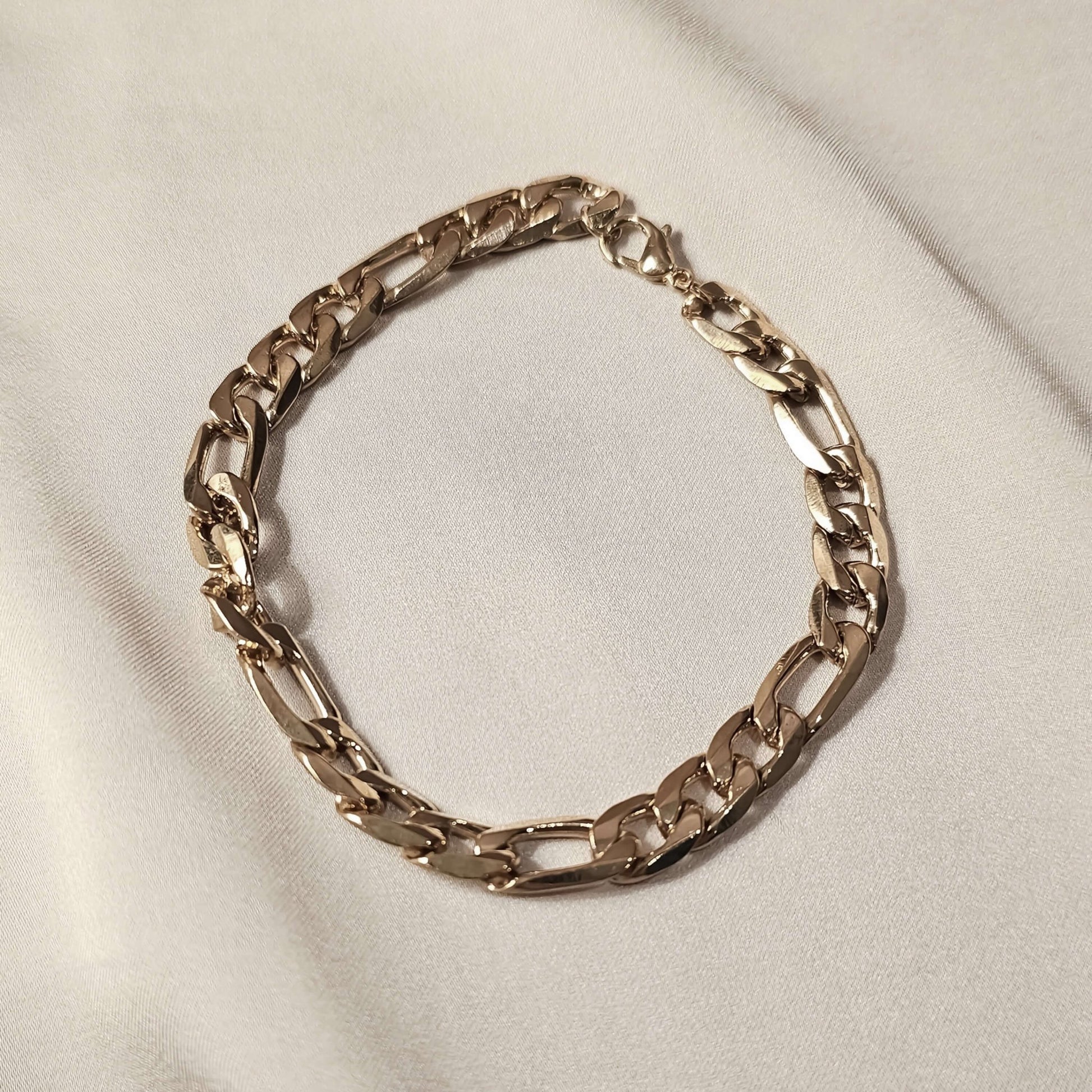 Gold Plated Adjustable Stainless Steel Bracelet - FAH Jewelry