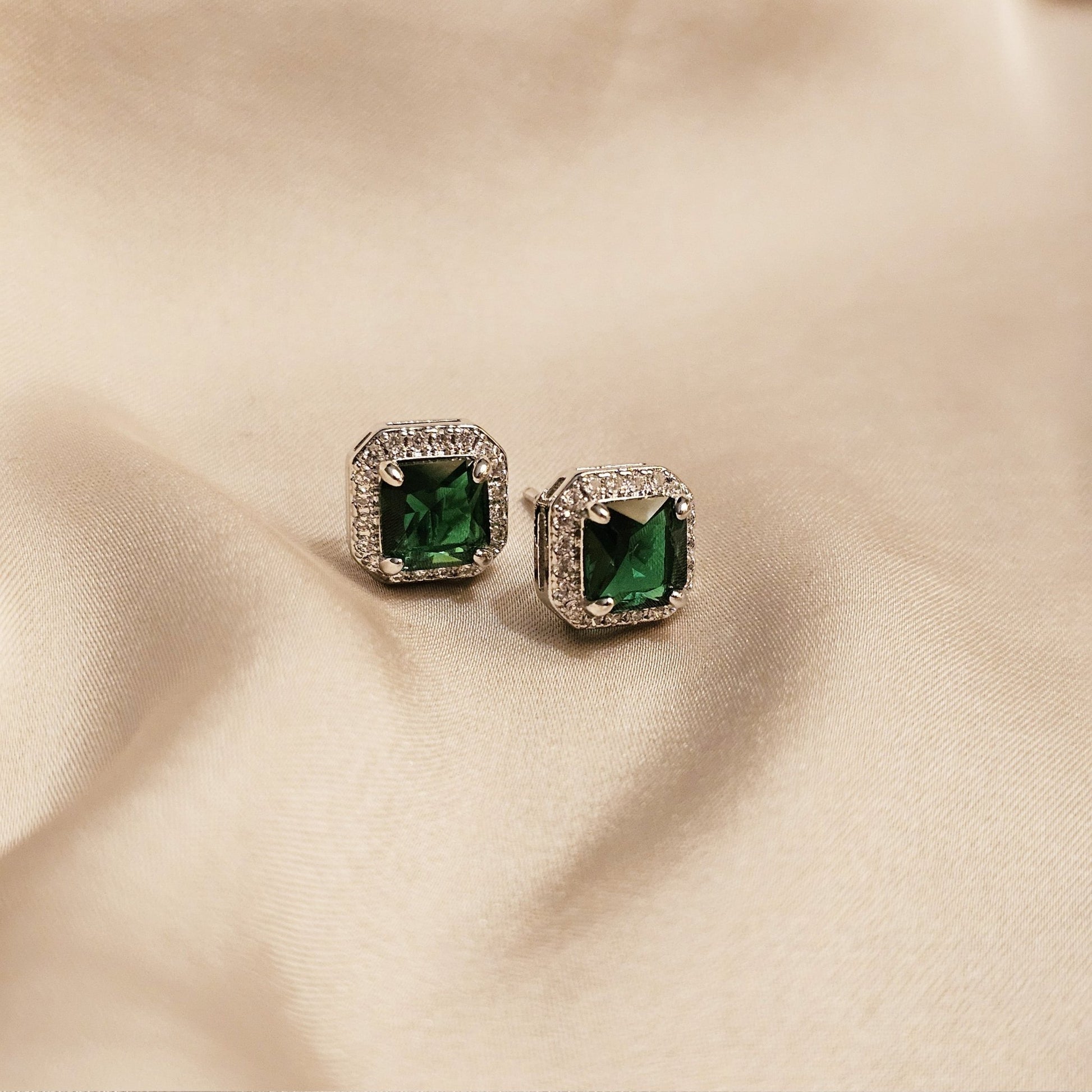 Green Royale studds - FAH Jewelry