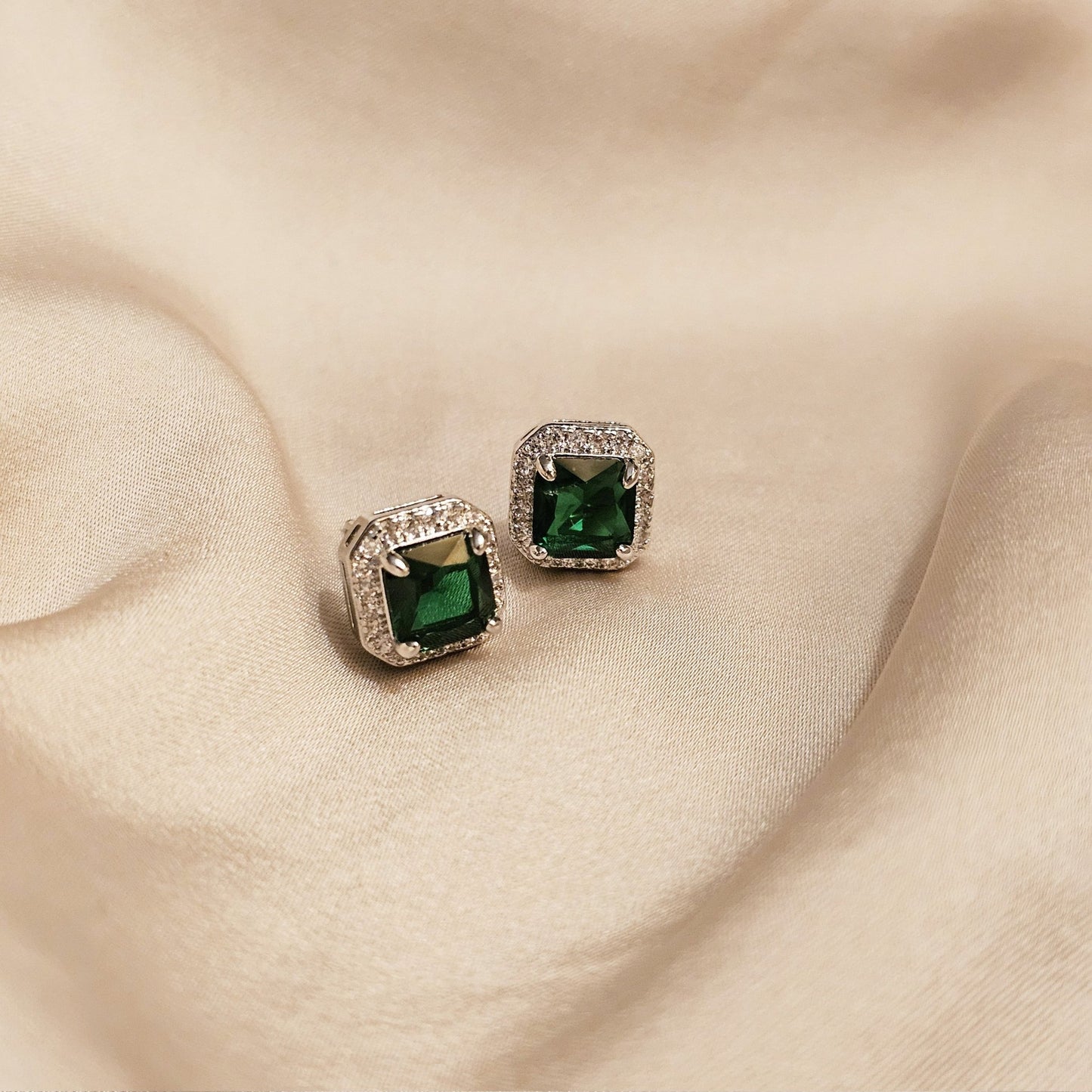 Green Royale studds - FAH Jewelry