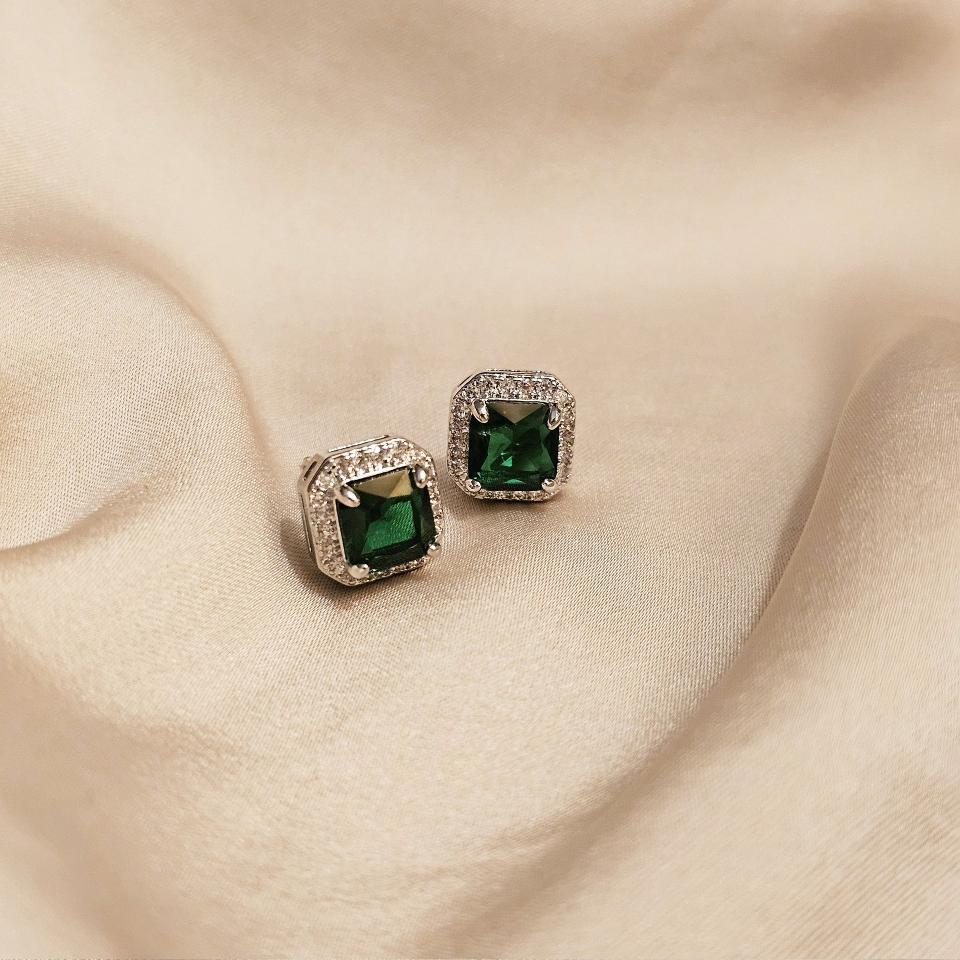 Green Royale studds - FAH Jewelry