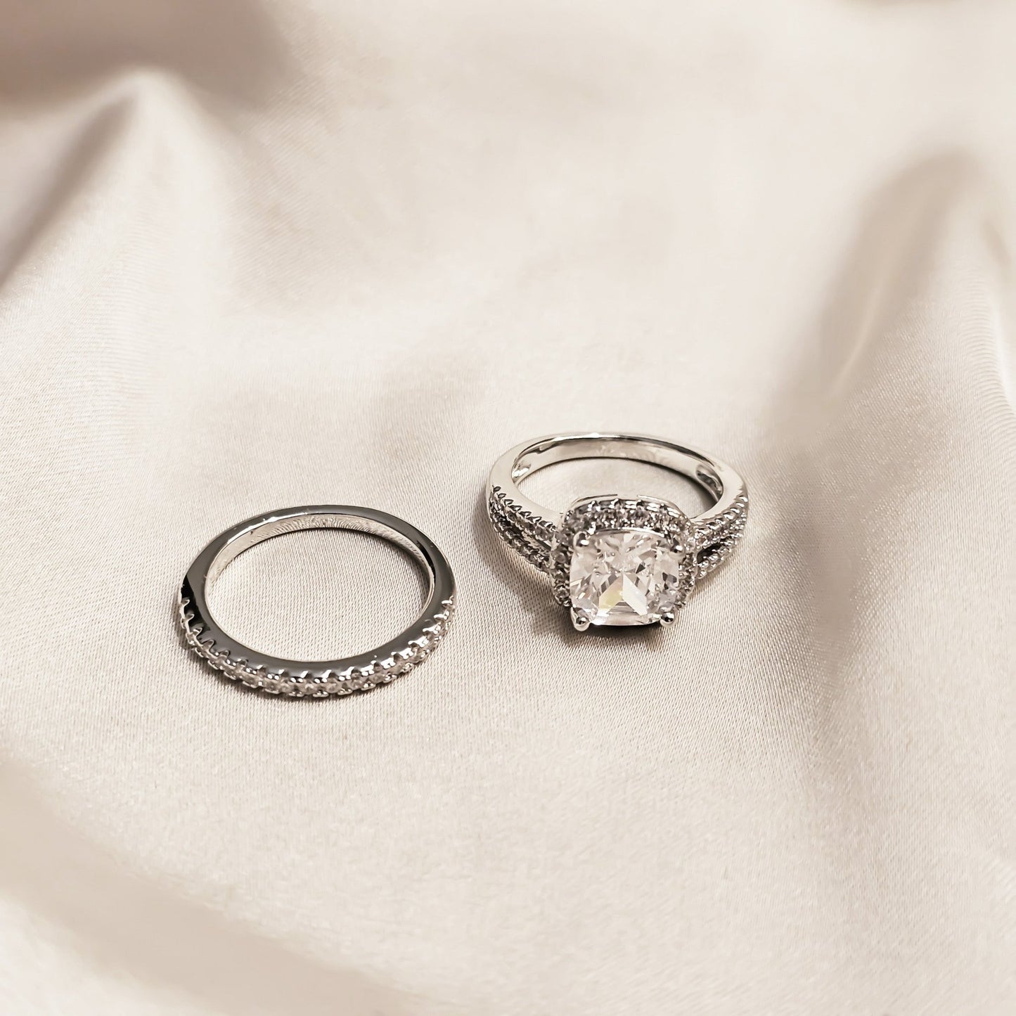 Infinity Pair Zircon Ring - FAH Jewelry