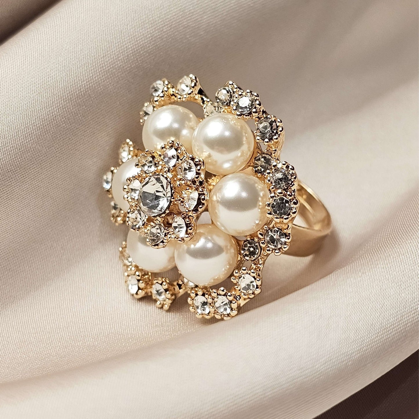 Korean Style Pearl Ring - FAH Jewelry