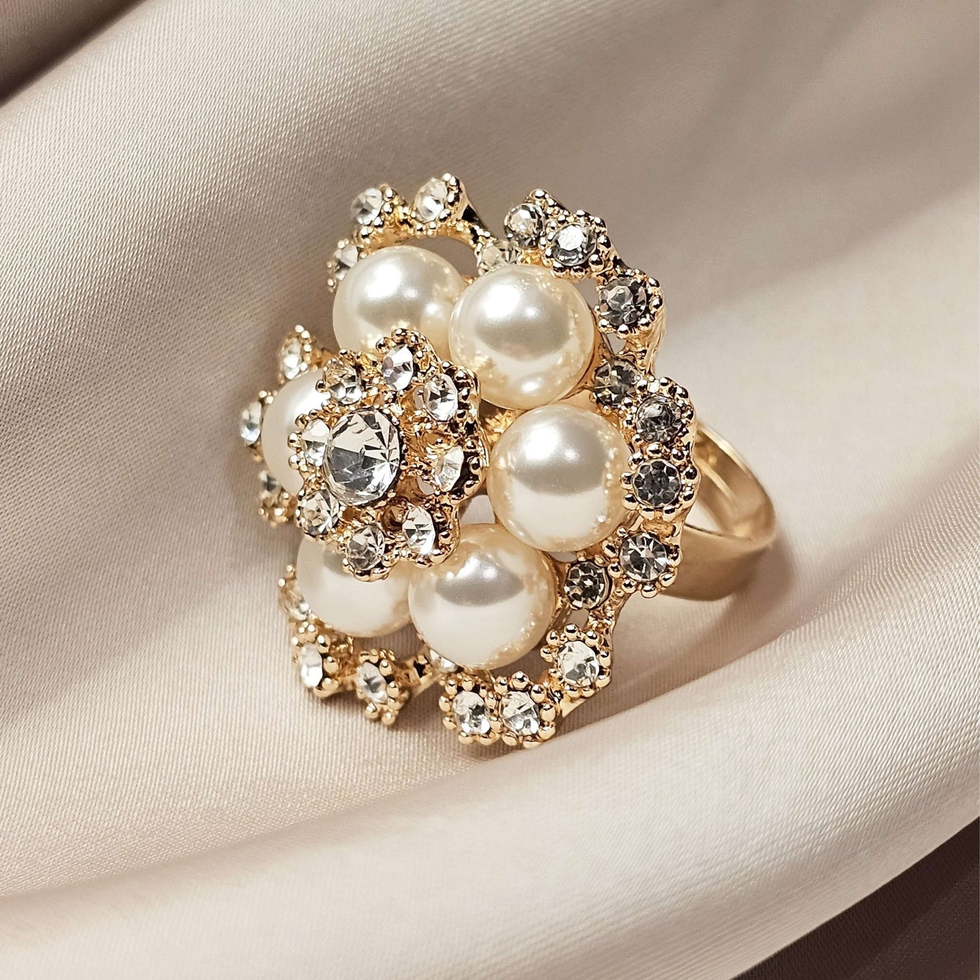 Korean Style Pearl Ring - FAH Jewelry