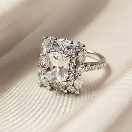 Luxury Birthstone Layered Shiny Ring - FAH Jewelry