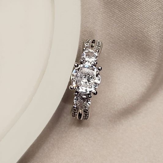 Luxury Cubic Zirconia Inlaid Party Ring - FAH Jewelry