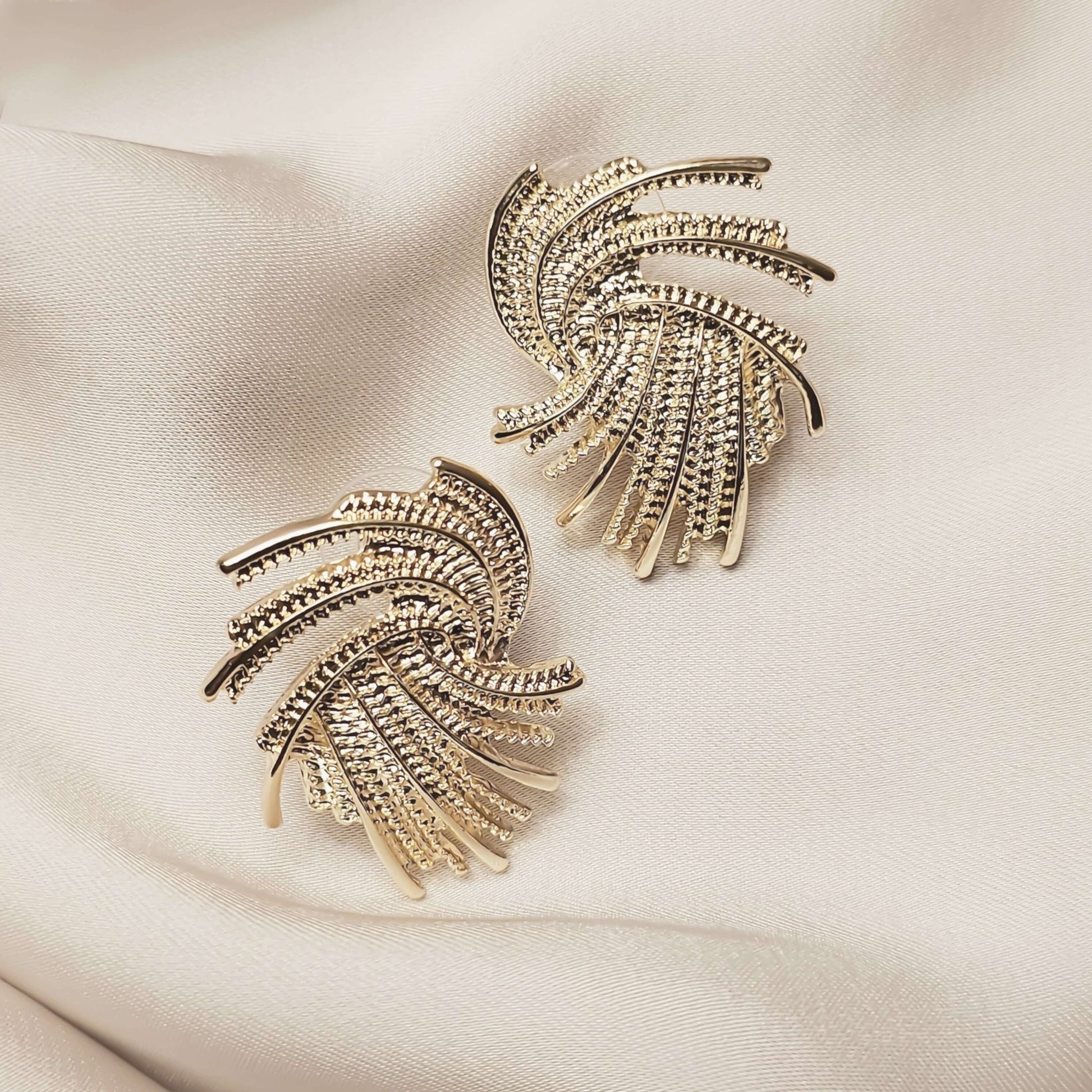 MONET Swirl Earrings - FAH Jewelry