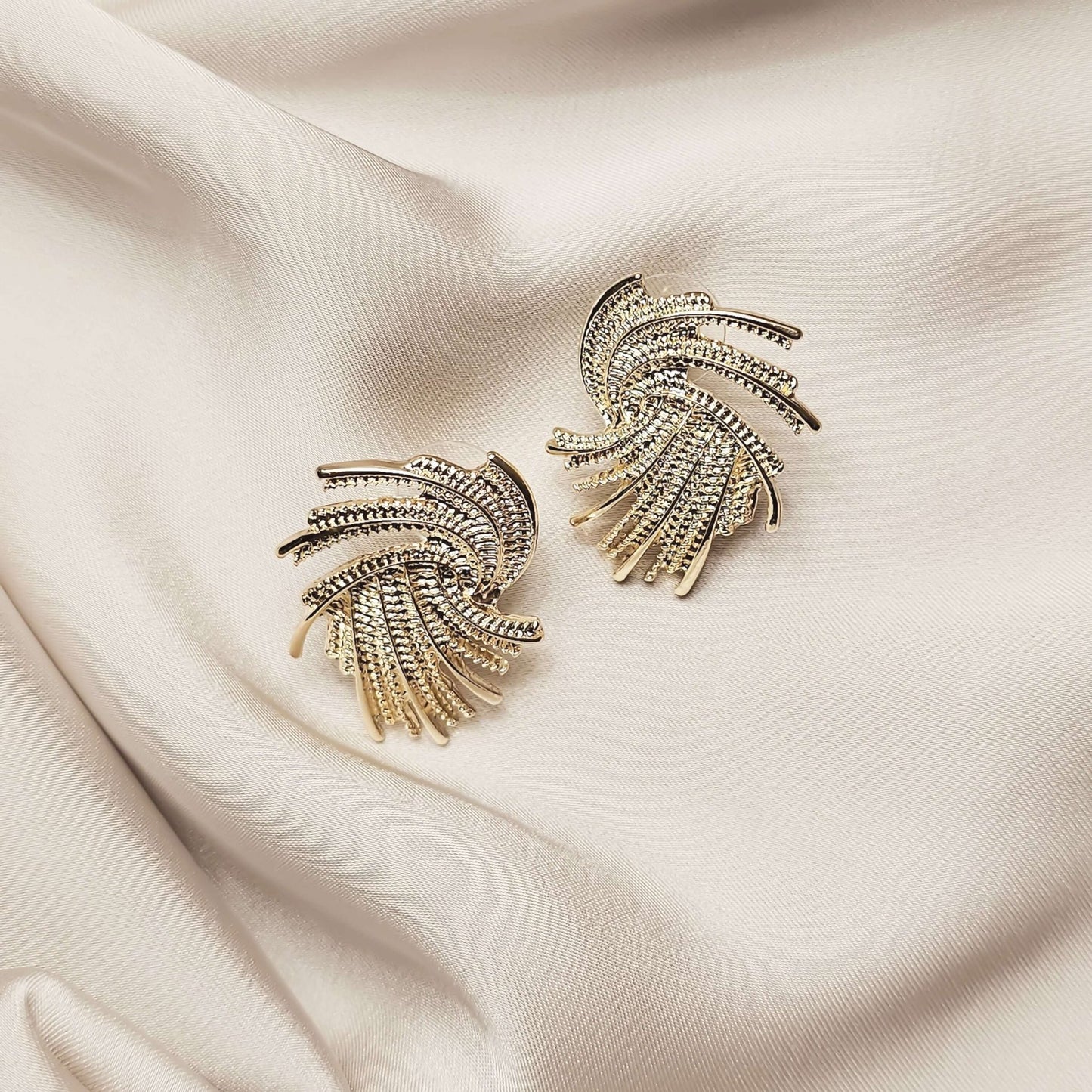 MONET Swirl Earrings - FAH Jewelry