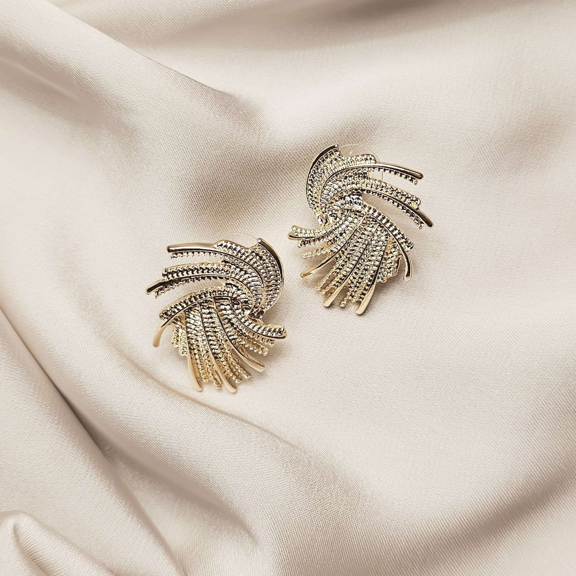 MONET Swirl Earrings - FAH Jewelry