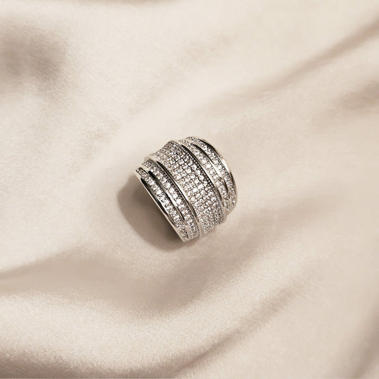 Moonstone Whisper Zircon Ring - FAH Jewelry