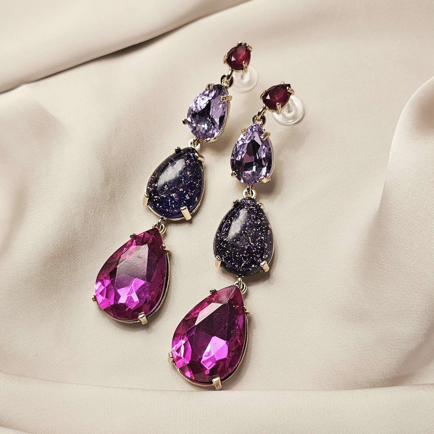 Pink Gemstone Earrings - FAH Jewelry