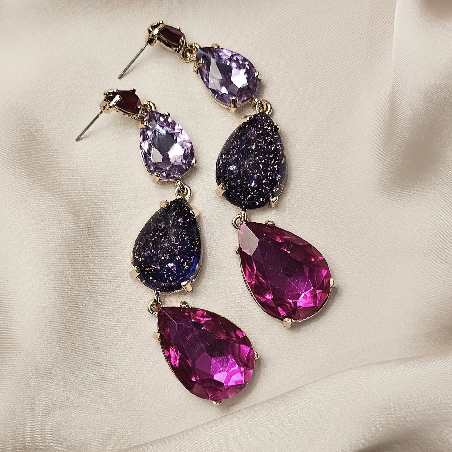 Pink Gemstone Earrings - FAH Jewelry