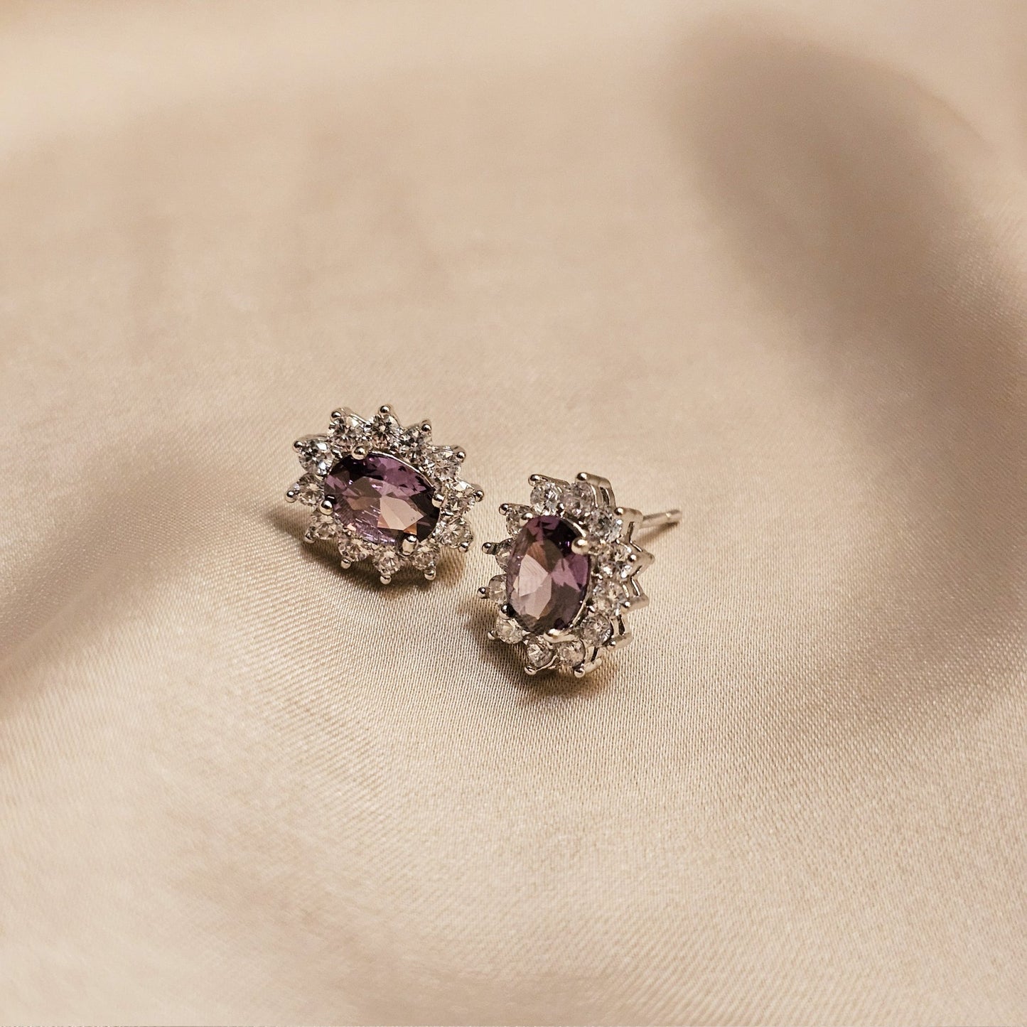 Purple Radiance Studds - FAH Jewelry
