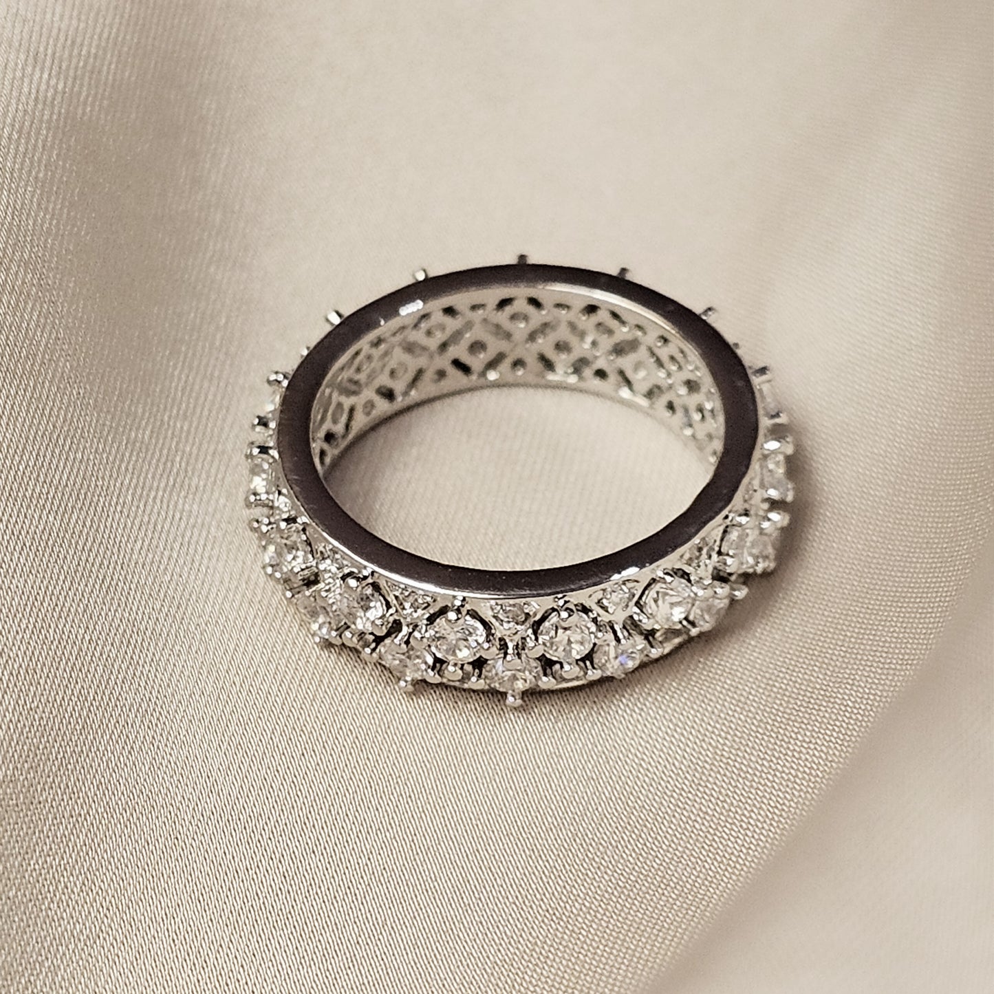 Gypsophila Cubic Zirconia Ring