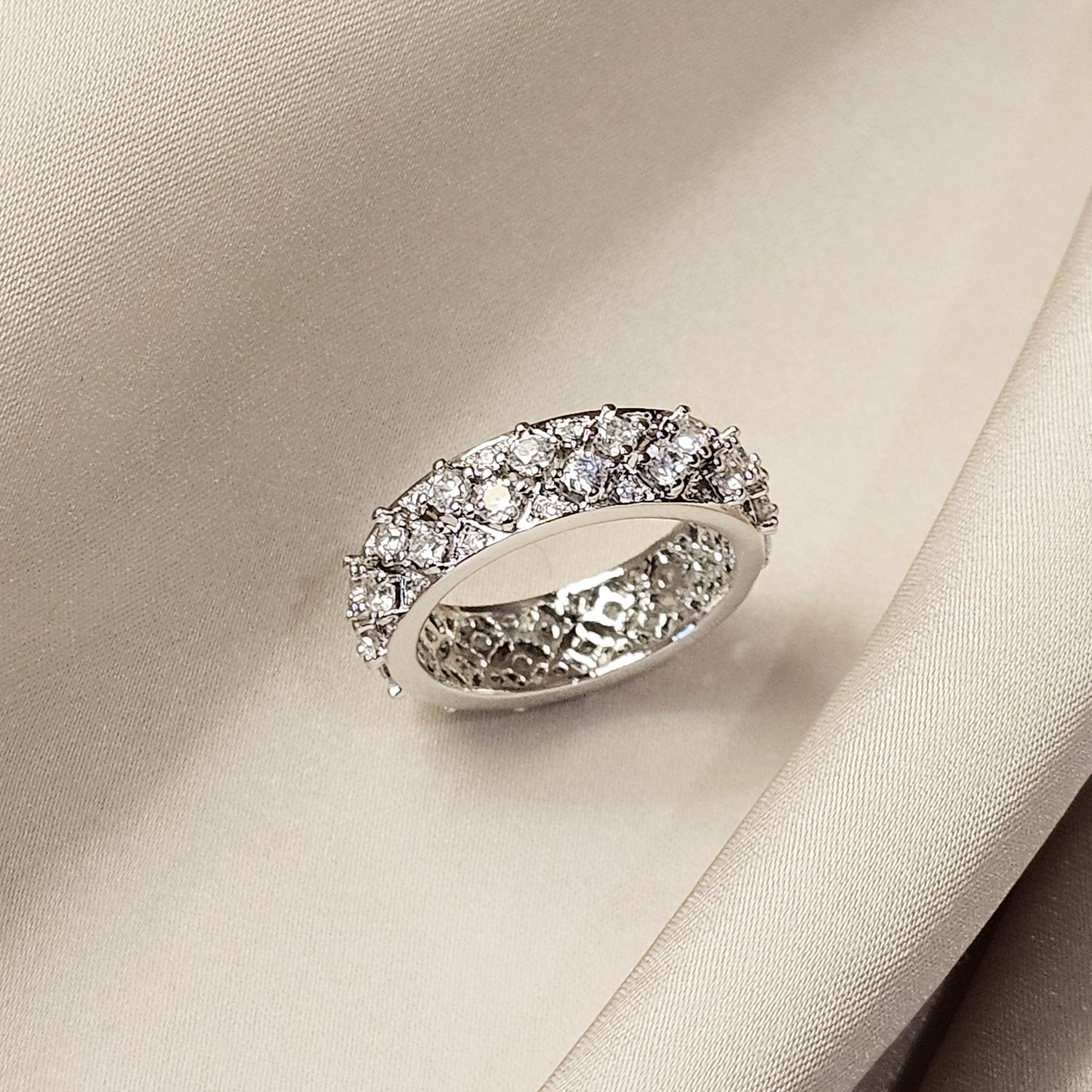 Gypsophila Cubic Zirconia Ring