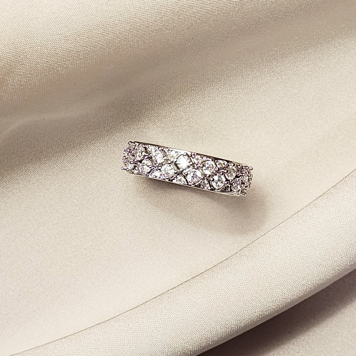 Gypsophila Cubic Zirconia Ring