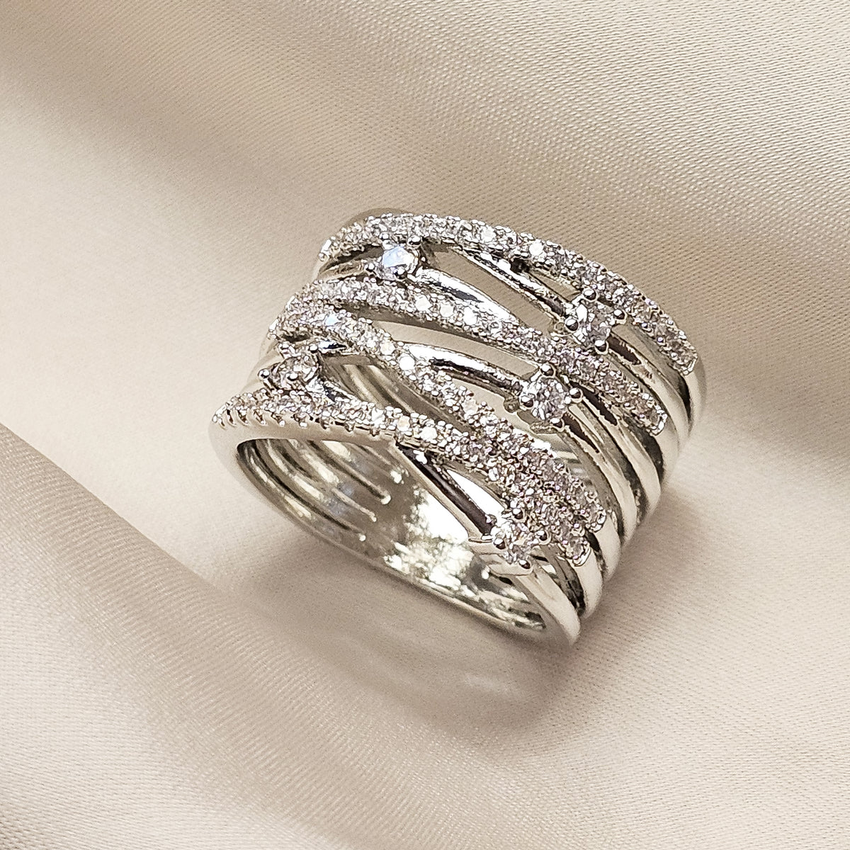 Huitan Gorgeous Wide Ring