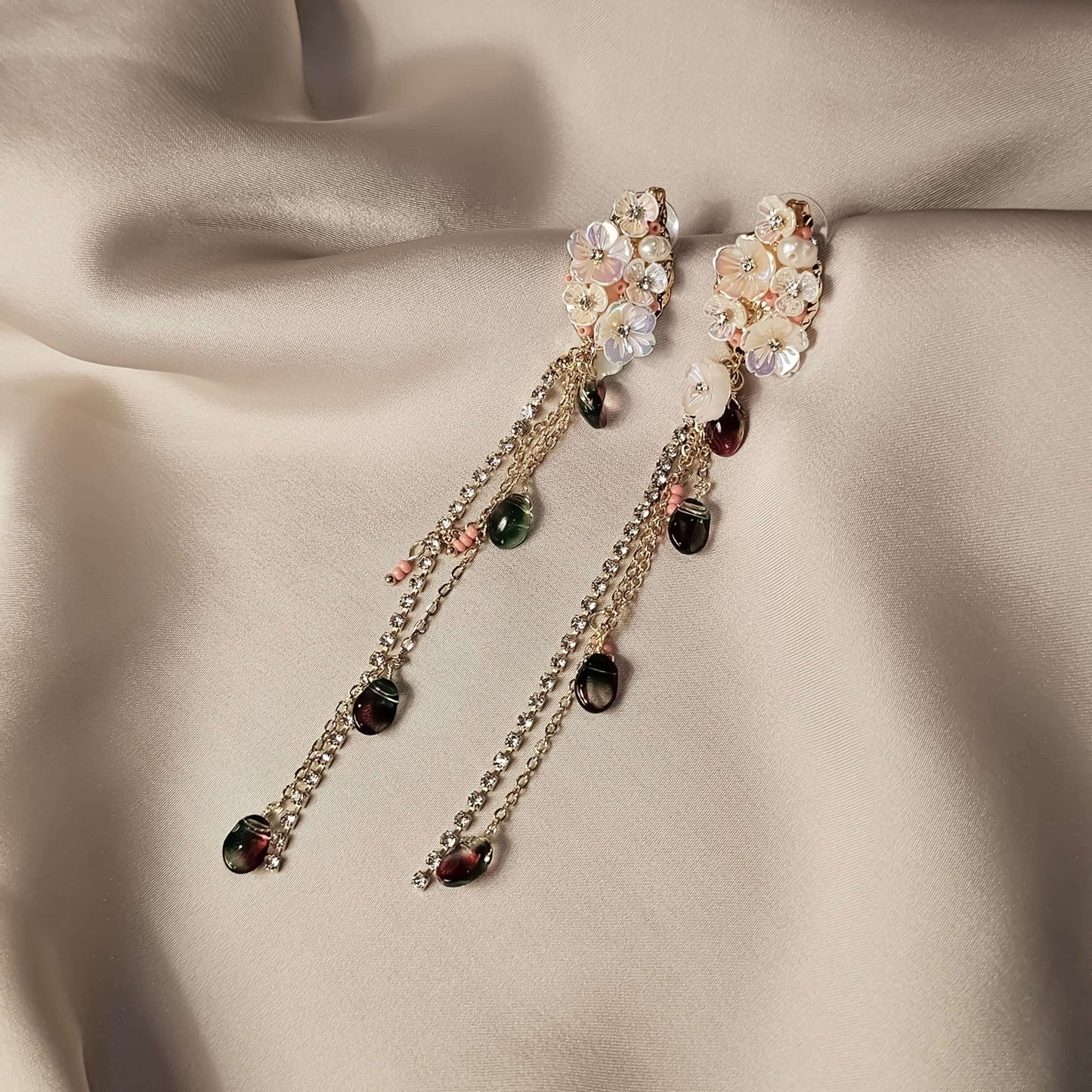 Real Flower Dangle Earrings - FAH Jewelry