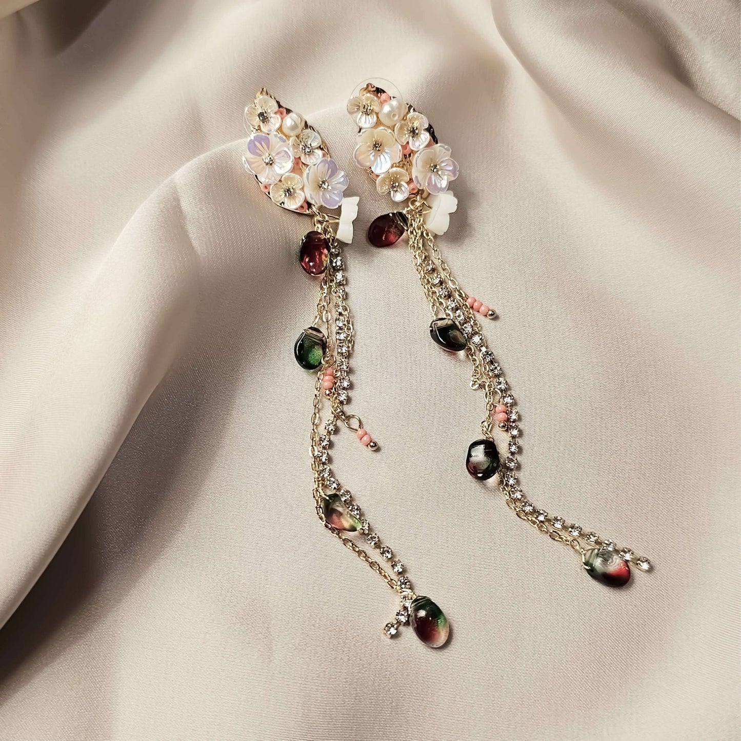 Real Flower Dangle Earrings - FAH Jewelry