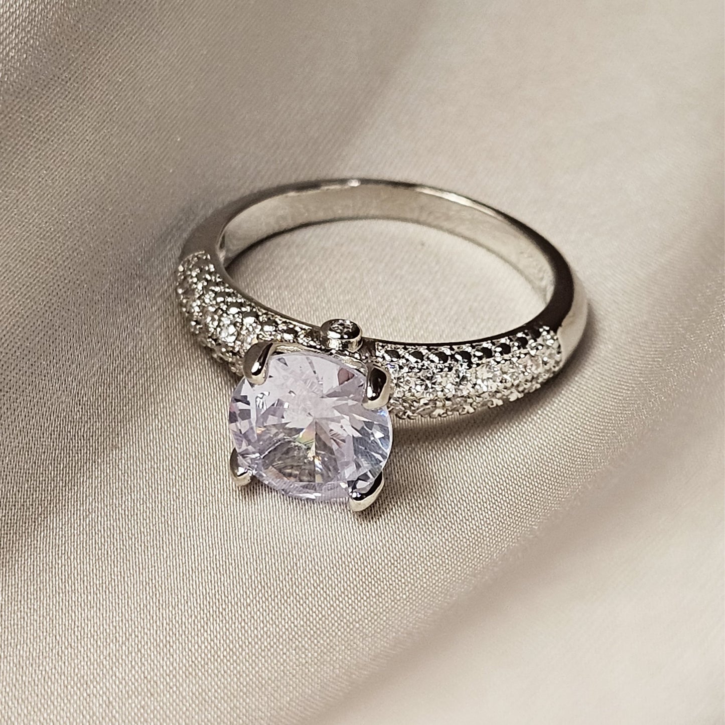 Round Cut Created Diamond Solitaire Ring - FAH Jewelry