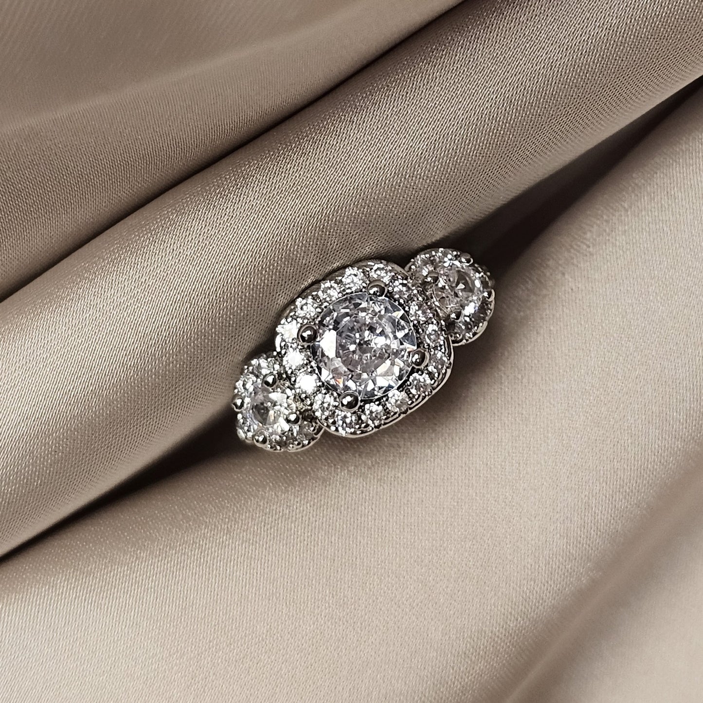 Round Cut Lab - Created Diamond Halo Ring - FAH Jewelry