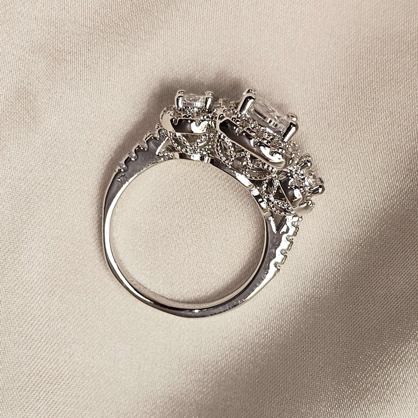 Round Cut Lab - Created Diamond Halo Ring - FAH Jewelry