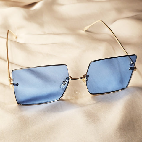 Metal Semi-rimless Sunglasses