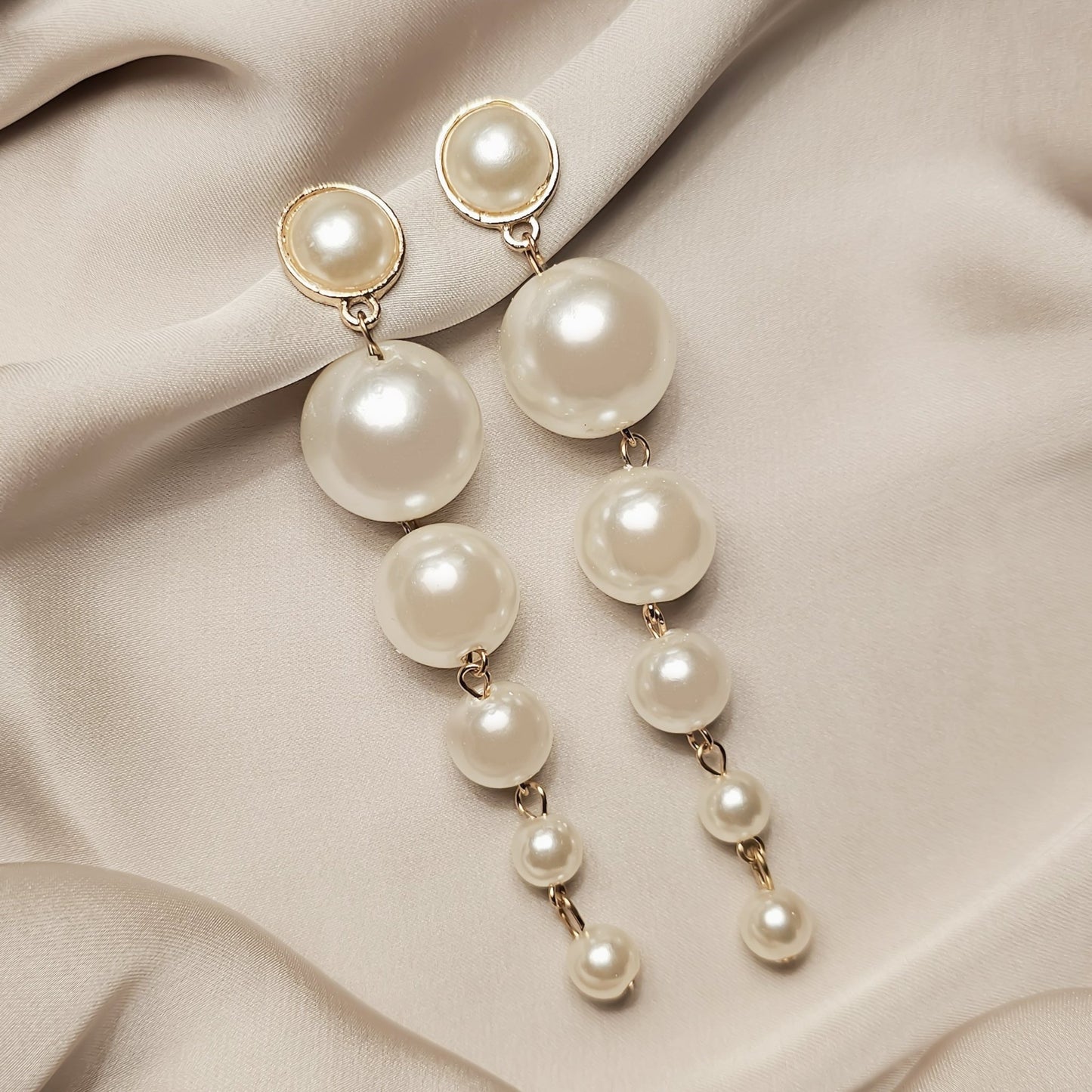 Simulated pearl earrings - FAH Jewelry