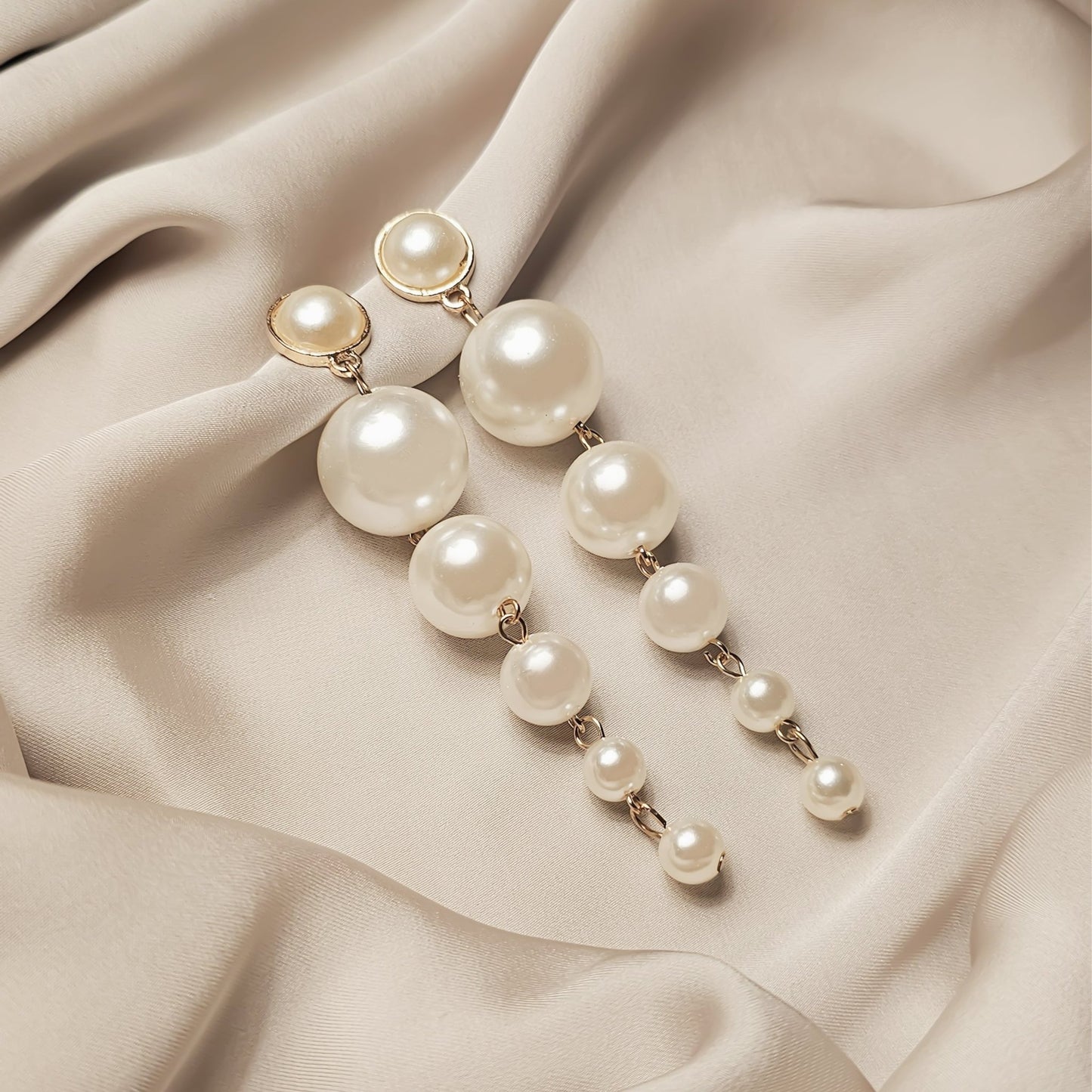 Simulated pearl earrings - FAH Jewelry