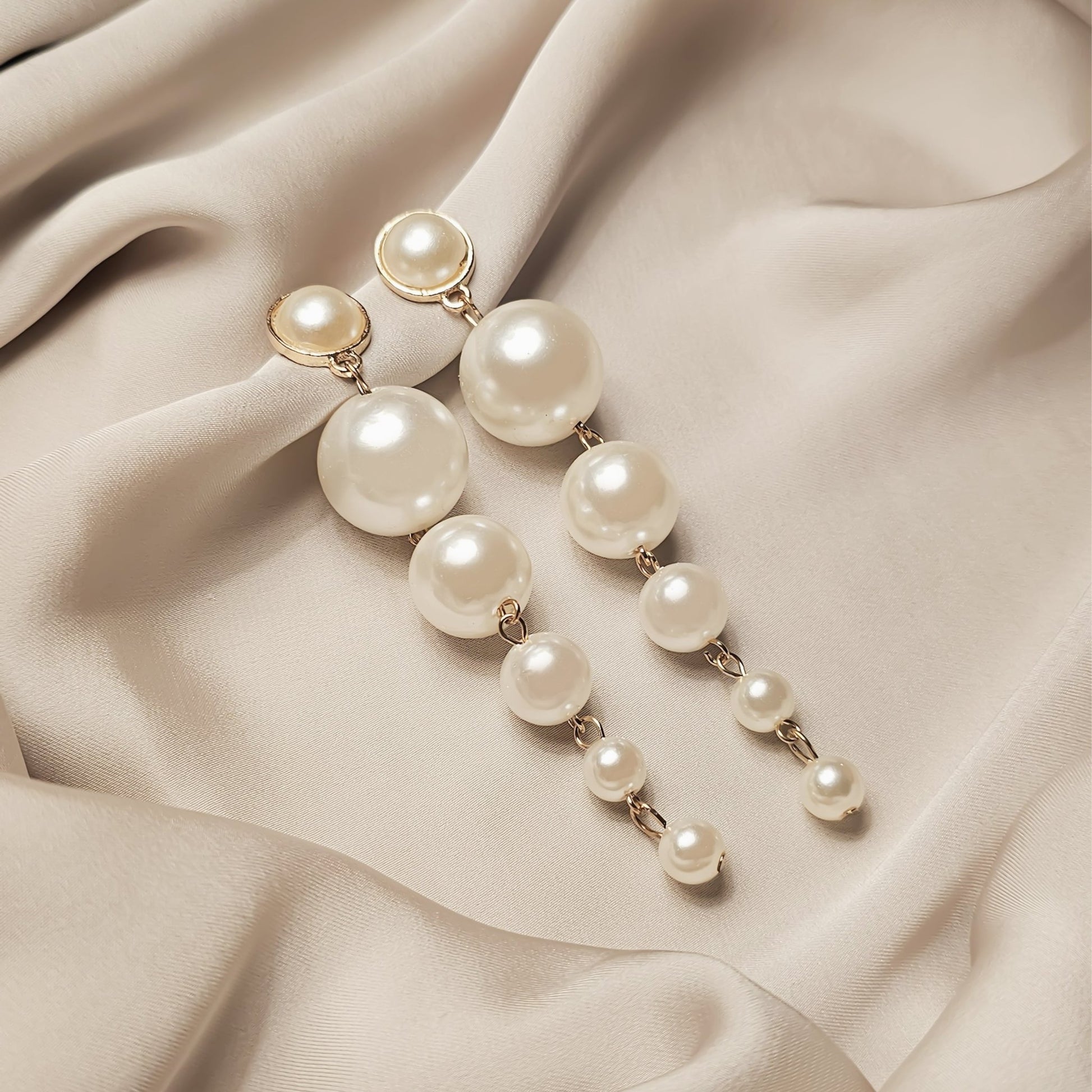 Simulated pearl earrings - FAH Jewelry