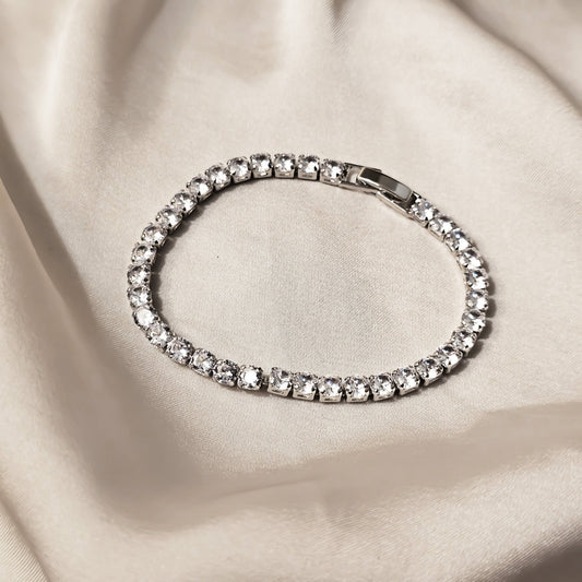 Slim Zircon Paved Breclet - FAH Jewelry