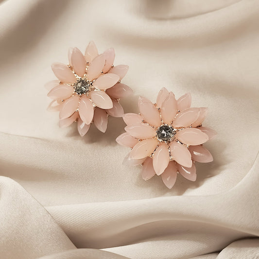 Sophin Multi Layer Flower Stud Earrings - FAH Jewelry