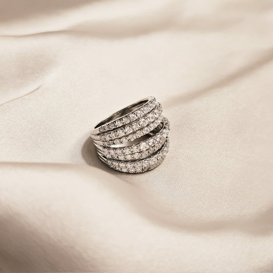 Sovereign Band Zircon Ring - FAH Jewelry