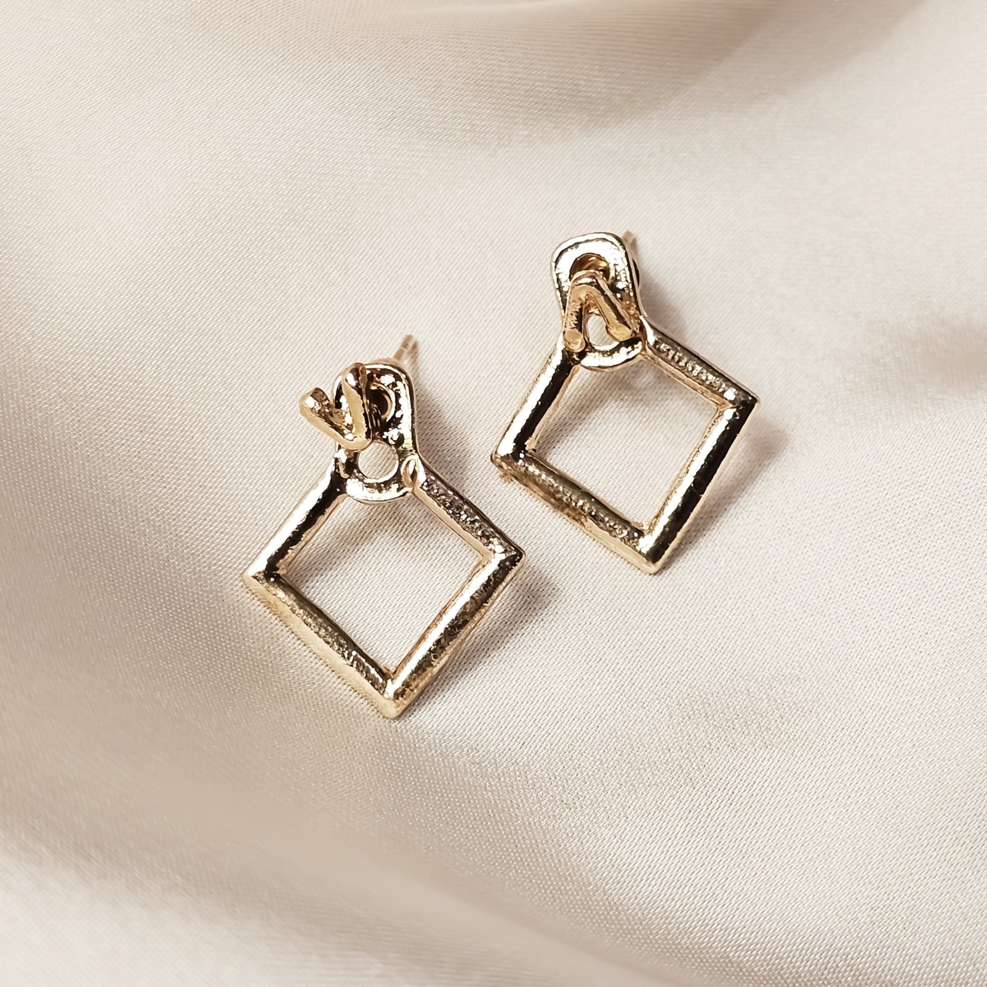 Square Stud Earrings - FAH Jewelry