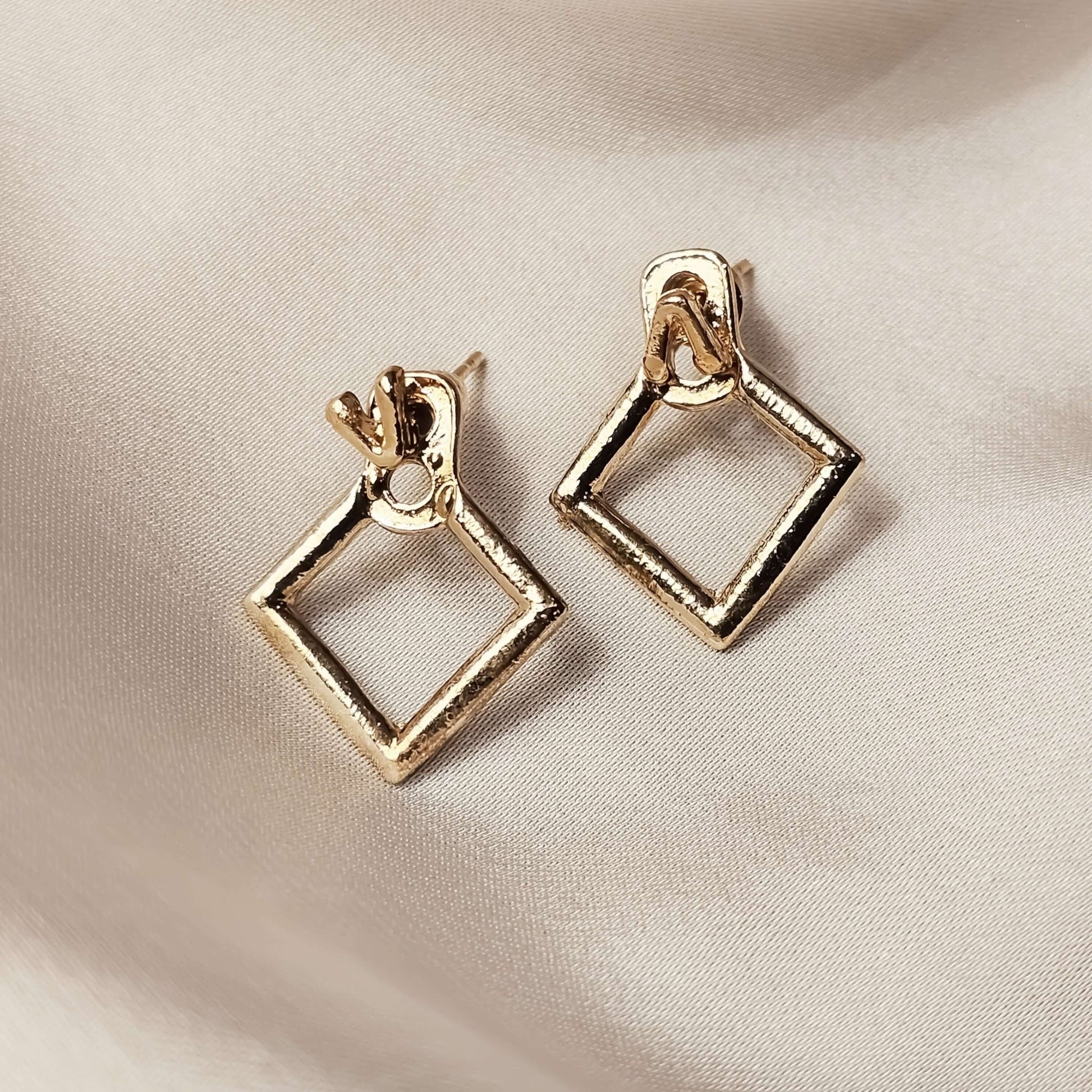 Square Stud Earrings - FAH Jewelry