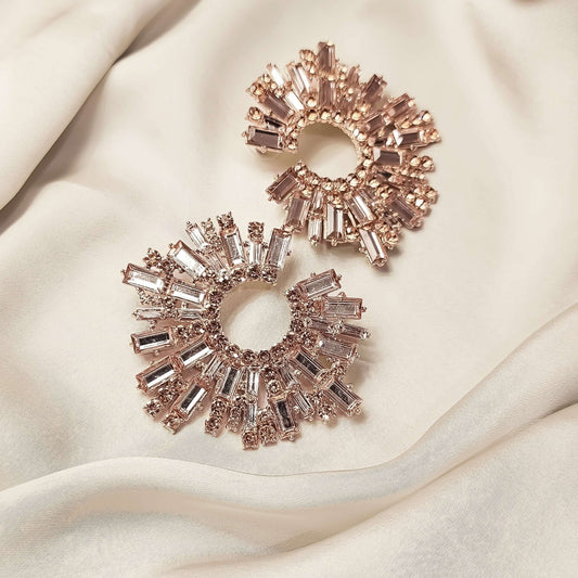 Star Burst RhineStone Earrings - FAH Jewelry