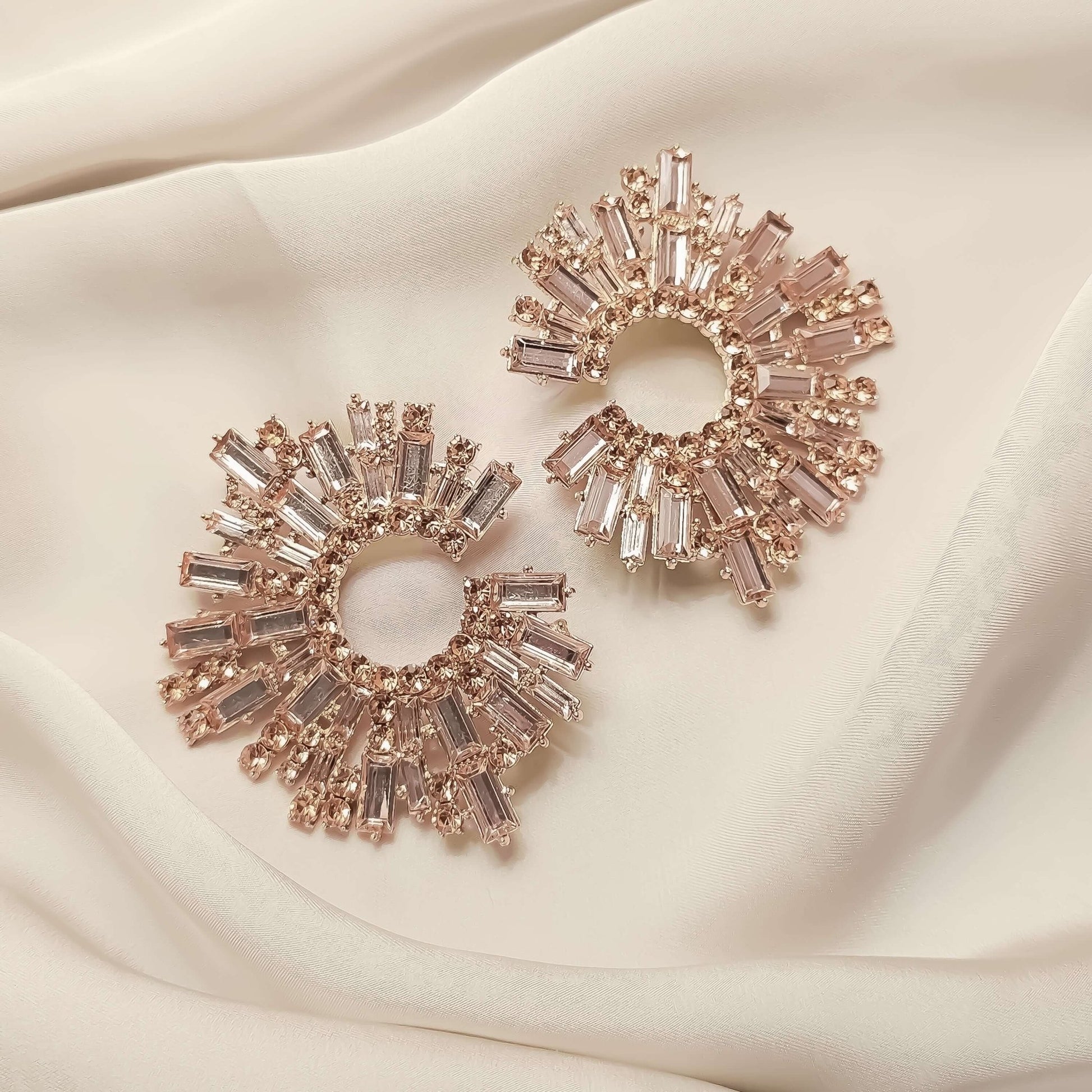 Star Burst RhineStone Earrings - FAH Jewelry