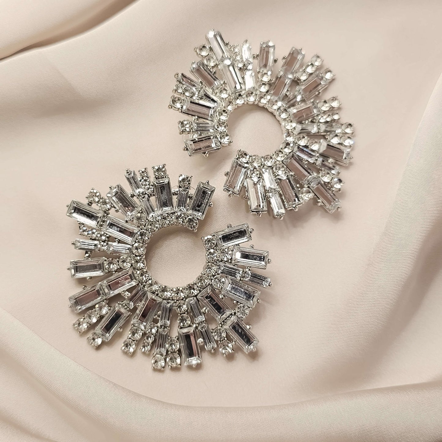 Star Burst RhineStone Earrings - FAH Jewelry