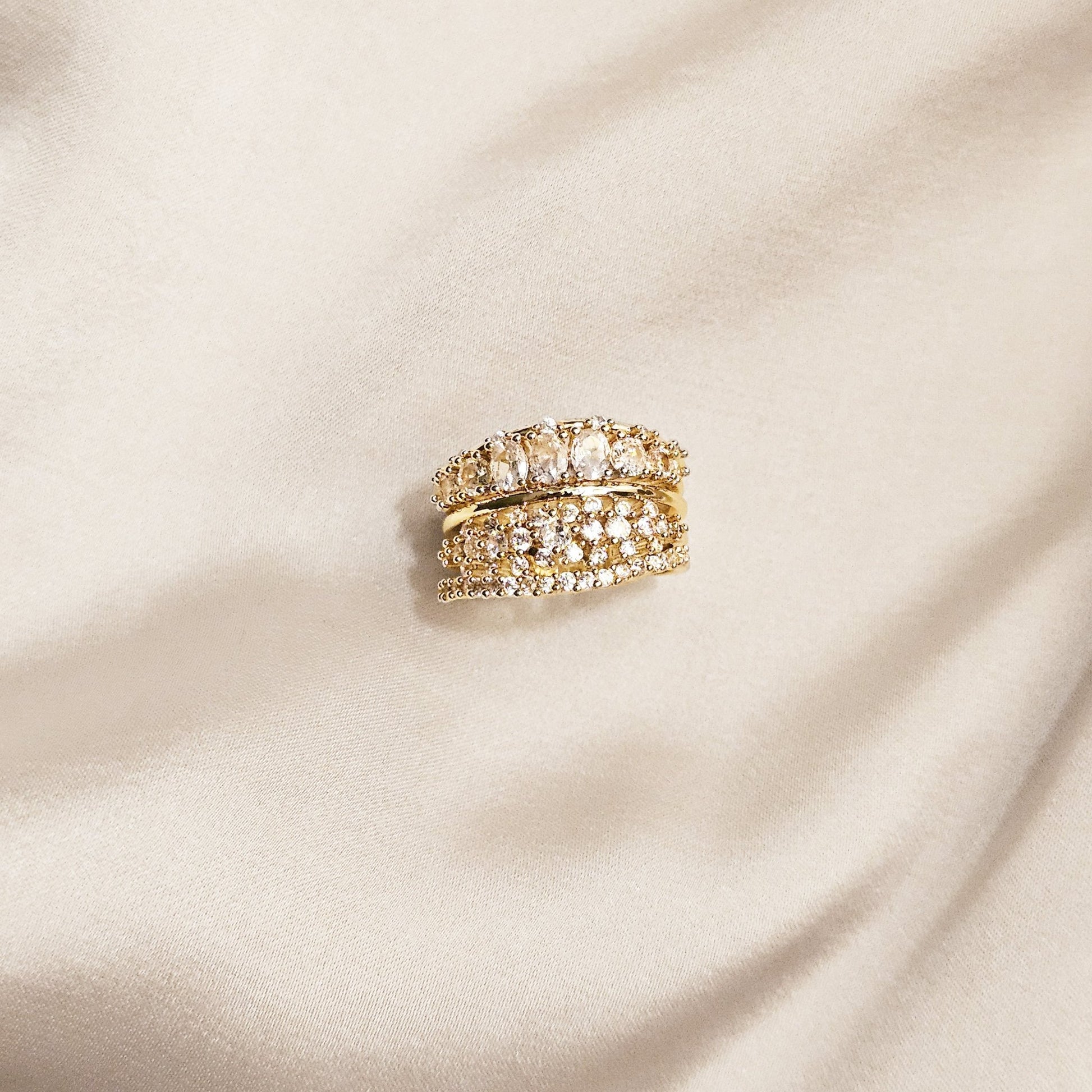 The Halo Band Gold Plated Ring - FAH Jewelry