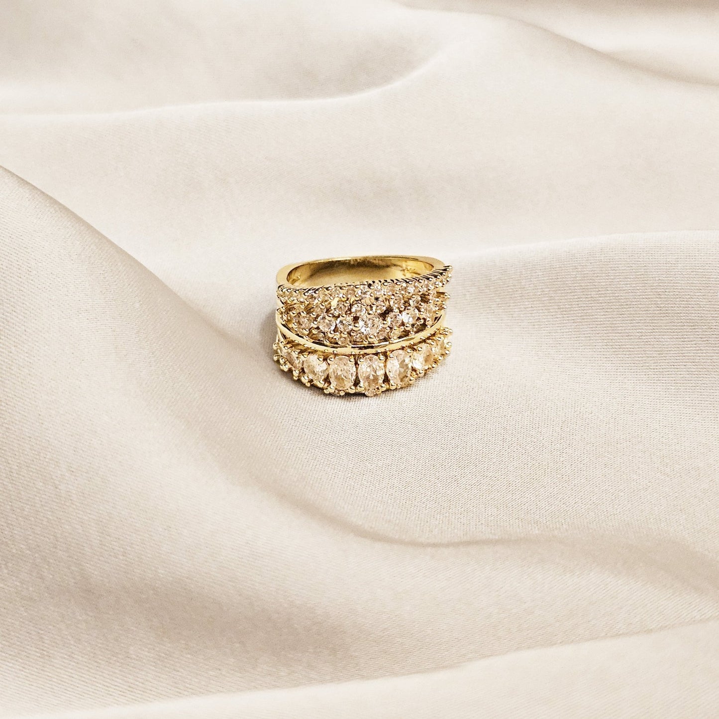 The Halo Band Gold Plated Ring - FAH Jewelry